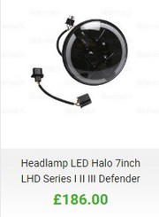 Landrover defender LED headlights